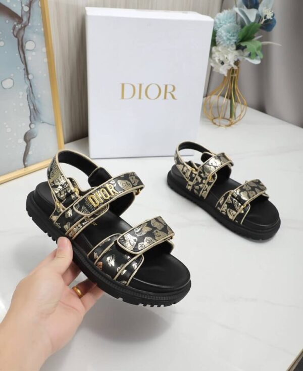 Dior Women Black Sandals