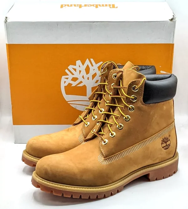 Timberland Men's Premium 6-Inch Waterproof Leather Boot [Wheat Nubuck]